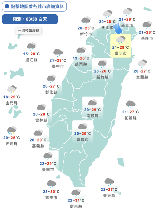 明起變天！今高溫上看30度　清明連假「先濕後乾」