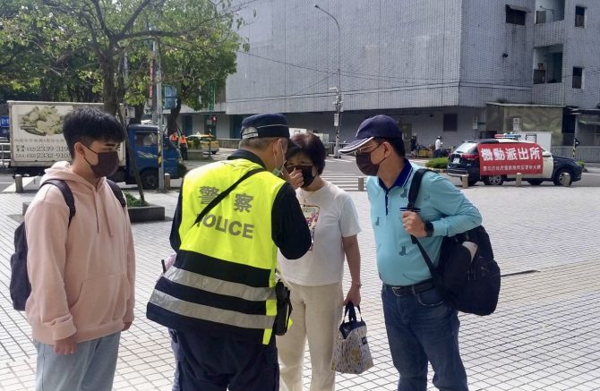 防疫五撇步  疫情升溫保大機動派出所強化宣導