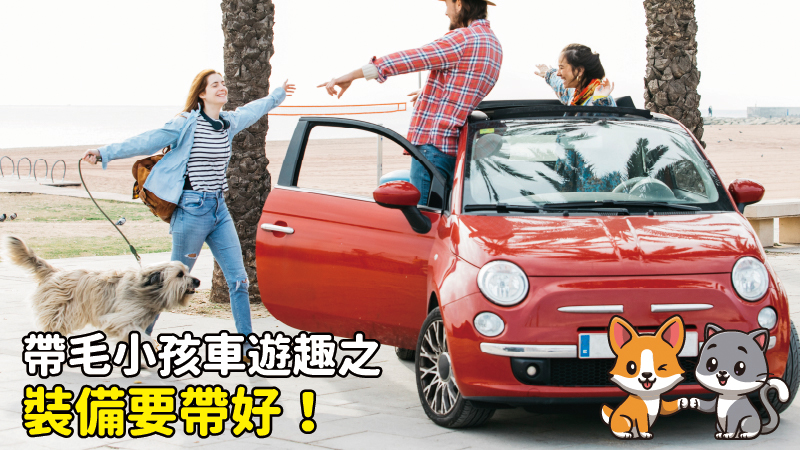 帶毛小孩車遊趣之裝備要帶好
