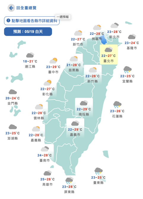 把握今天好天氣！明起變天轉不穩定　鋒面攪局「雨彈連轟5天」