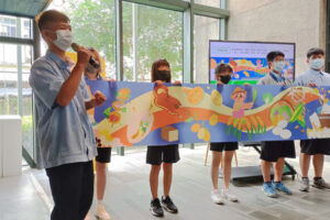 自己的美術館自己裝扮　宜縣府與宜蘭高商攜手打造美術館意象