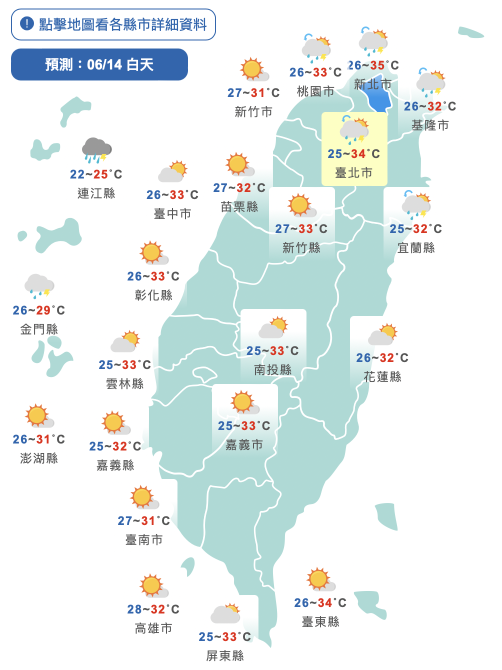 把握今天好天氣！明鋒面接近再變天　注意雷擊、大雨