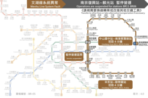 北捷文湖線又異常！通勤時段列車無法行駛　南京復興站－麟光站暫停營運