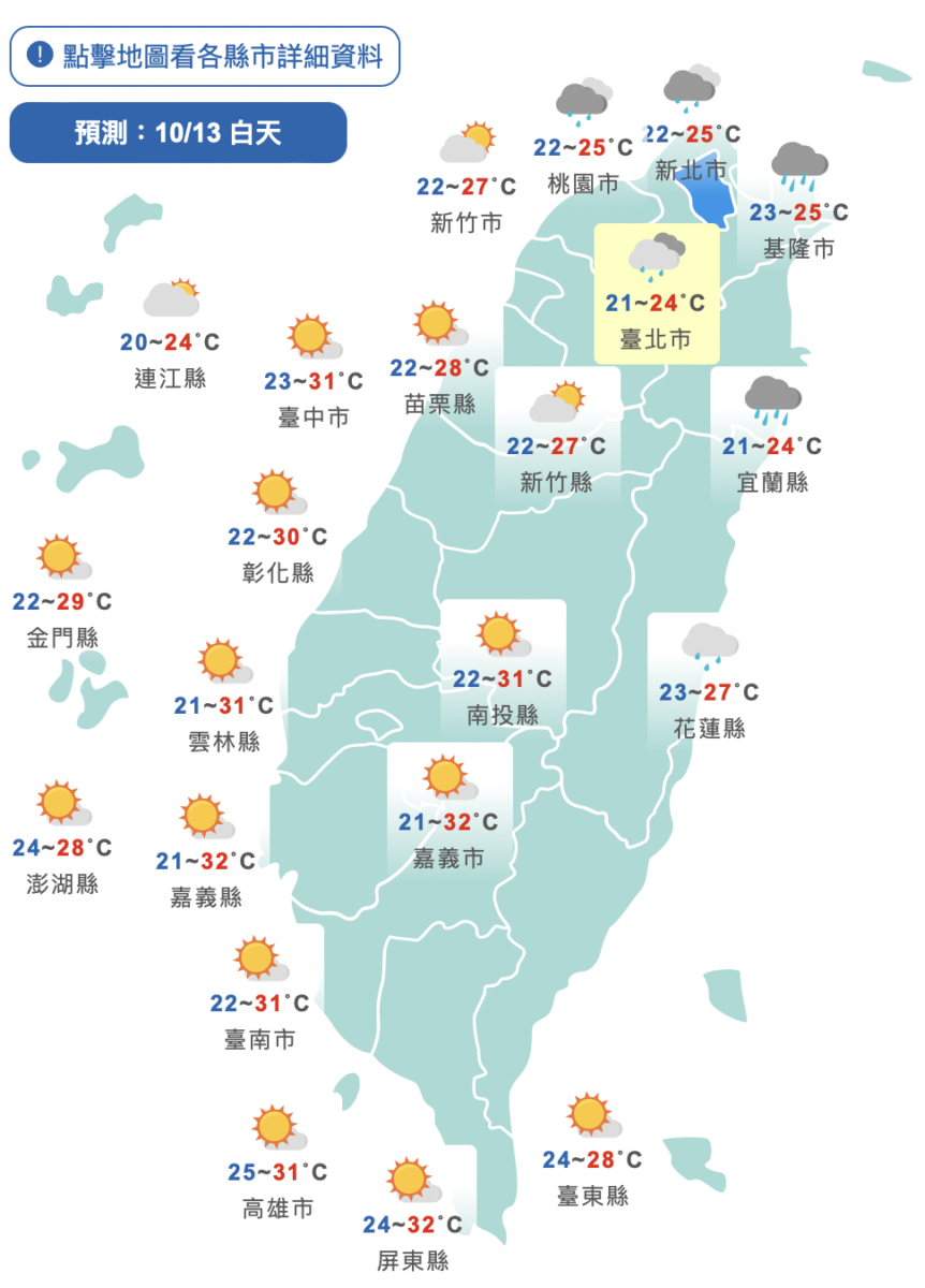 週末共伴效應炸雨彈！2地區「致災性大雨」　冷空氣報到時間曝光