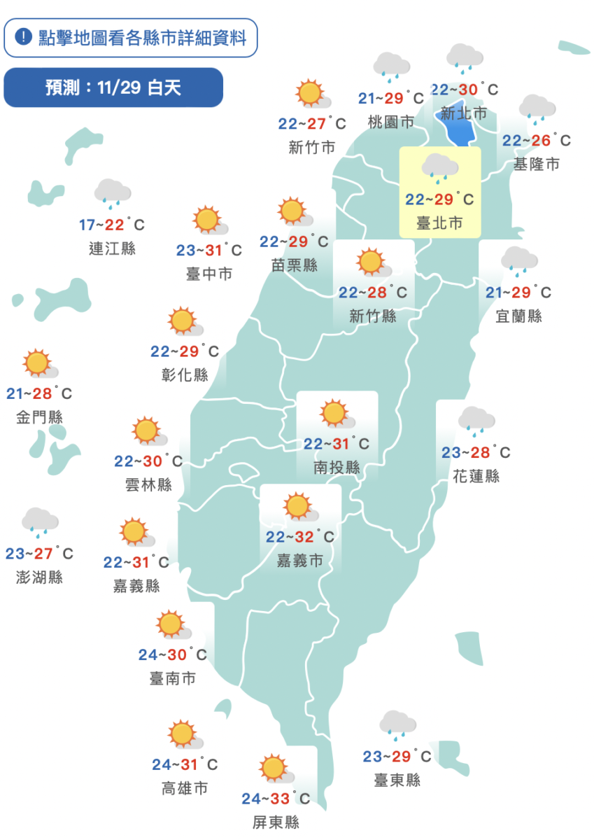 入冬首波強冷空氣報到！氣溫驟降逾10度　北台降雨轉濕冷