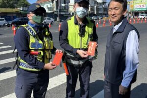 新上任屏縣警長蔡文峰 春節馬不停蹄慰勞執勤員警