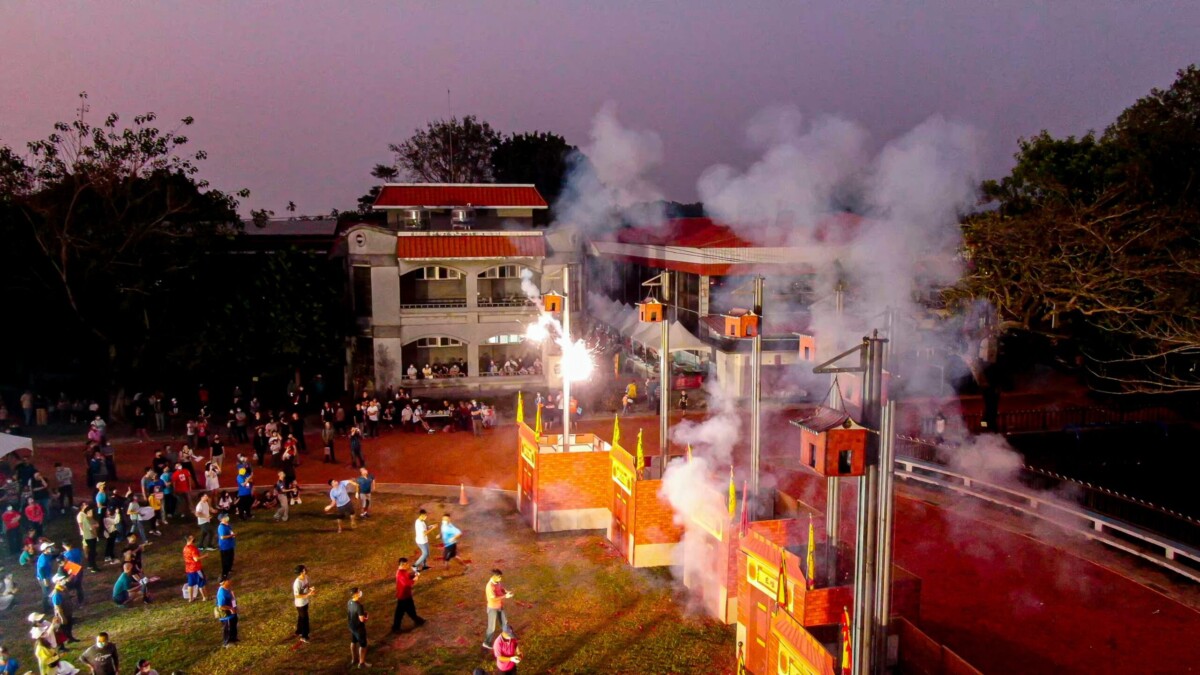 屏東六堆客庄迎龍年　祈福尖炮城在萬巒