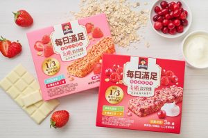 搶攻穀物零食市場　桂格高纖穀物棒上市