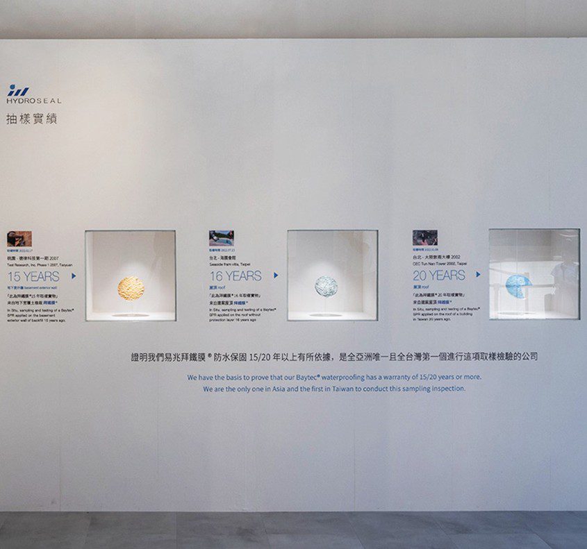 易兆拜鐵膜 全球首創防水膜 20年見證會 防水技術涓滴不漏 保護藝術品也OK