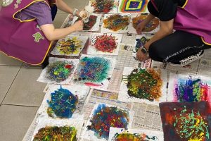 一日畫室助老憨兒生產畫作 圓緣慈善推廣協會攜手北安扶輪志工服務