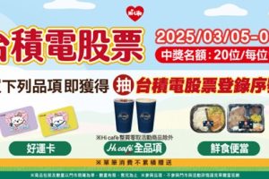 萊爾富超狂「好運卡」抽台積電股票 成護國神山小股東