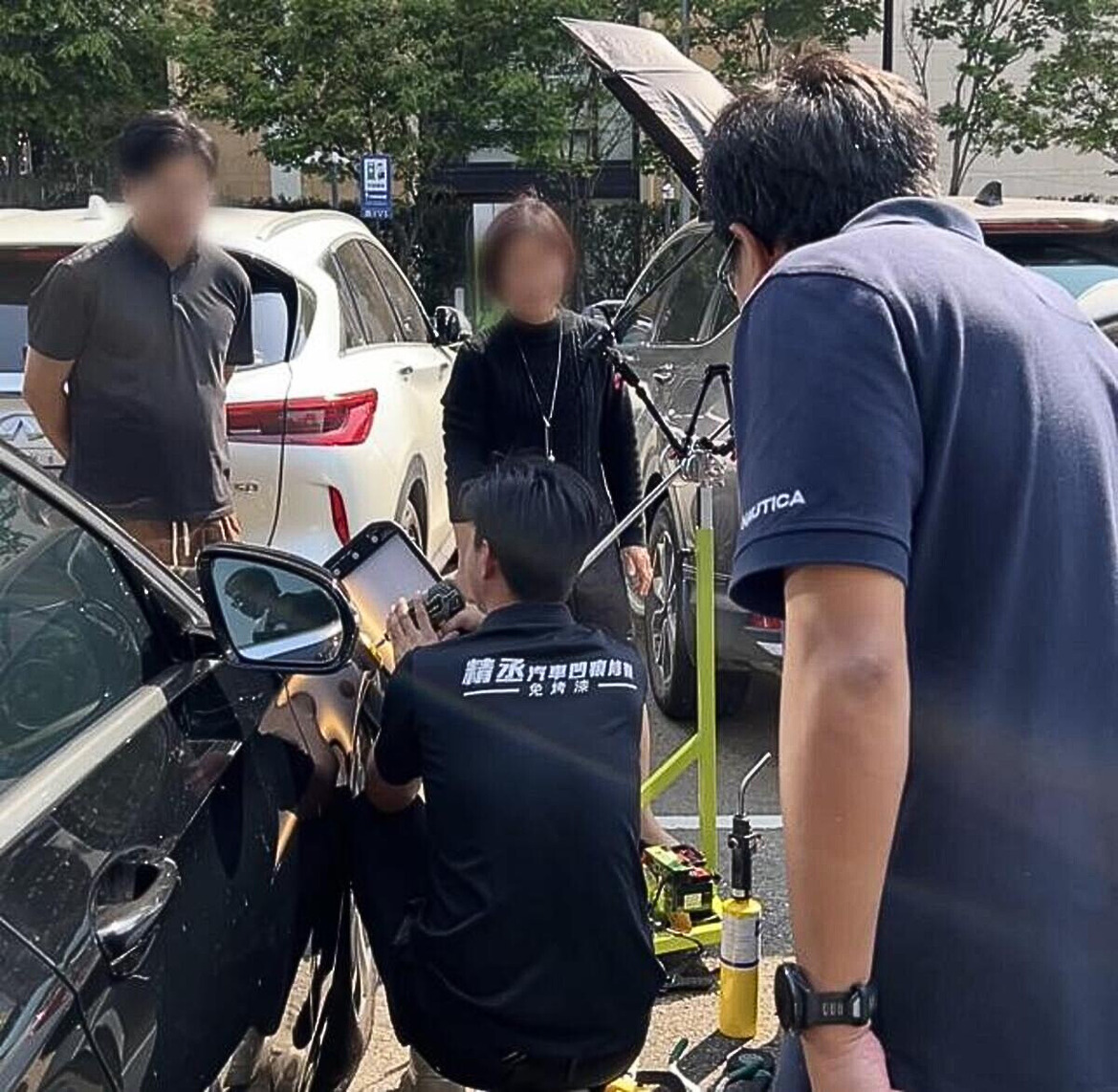 台中汽車修復推薦 免烤漆微鈑金保留原漆 當日交車更安心