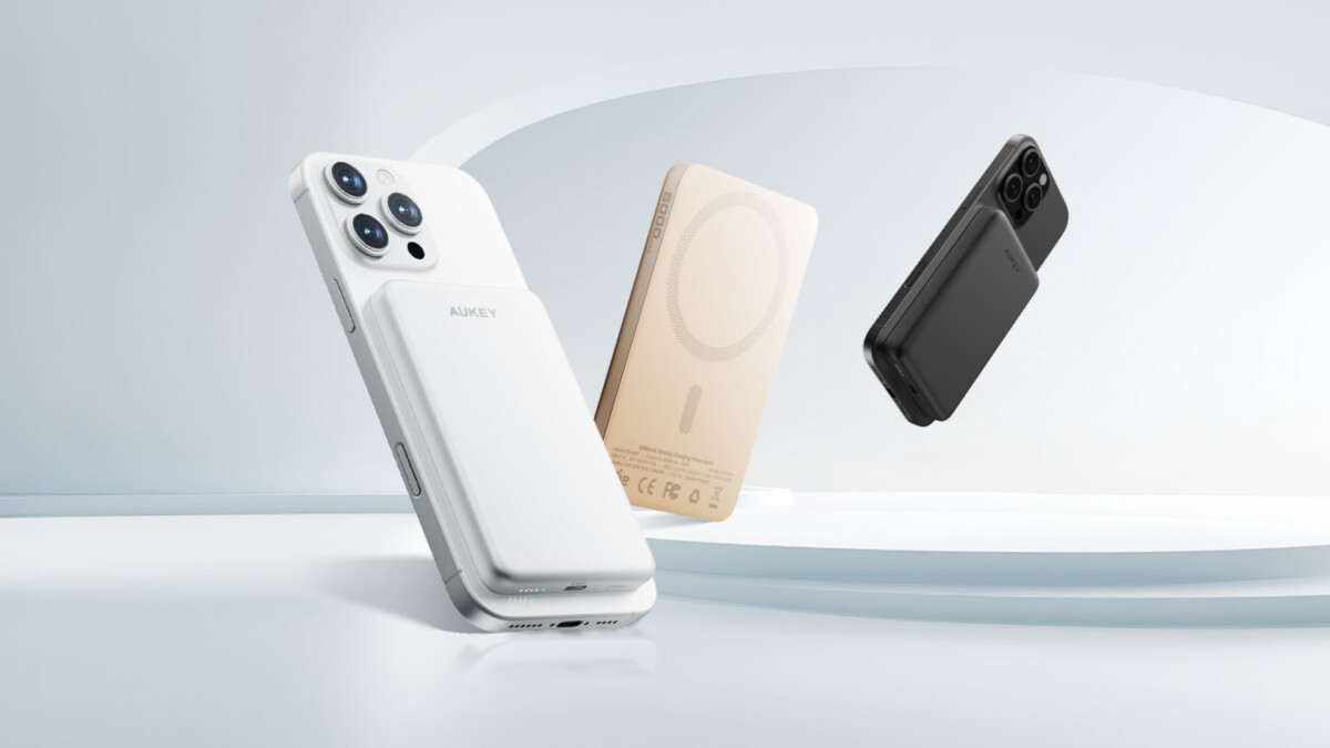 AUKEY MagFusion Qi2磁吸超薄行動電源提供5000mAh與10000mAh兩種容量選擇。圖/智選家提供