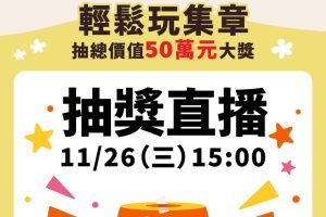 82份豪禮大放送「尋Way花路」11/26 15:00線上開獎 獎項總價值飆破50萬