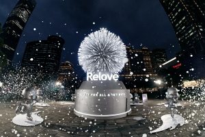 信義區下雪了 Relove《呼吸樹》打造夢幻泡泡雨 台北最浪漫聖誕打卡點