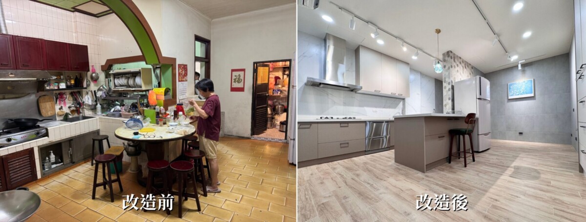 孟娟總監規劃透天一樓廚房，讓動線順暢，減少體力消耗（圖/由業者提供）