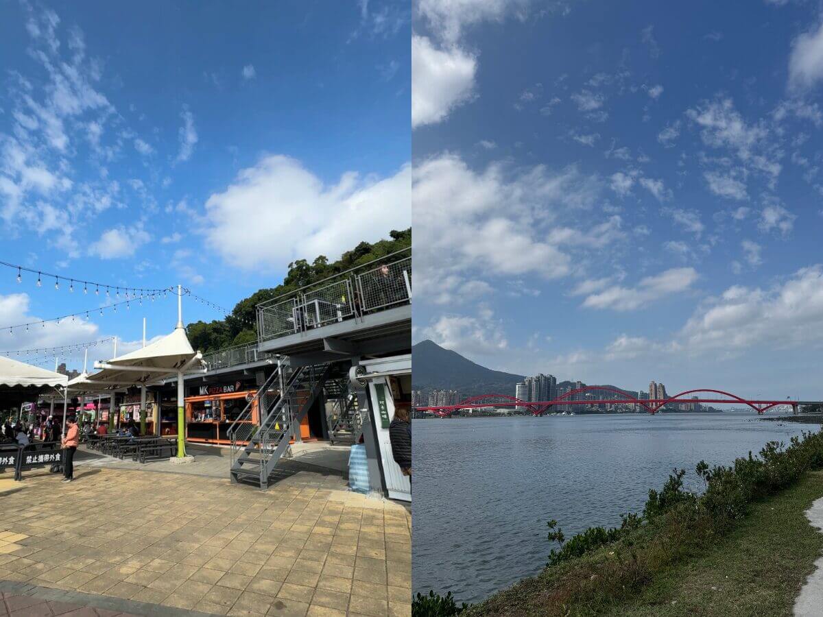 台北一日遊|關渡恐龍樂園+貨櫃市集+河岸秘境!親子景點一路玩到淡水