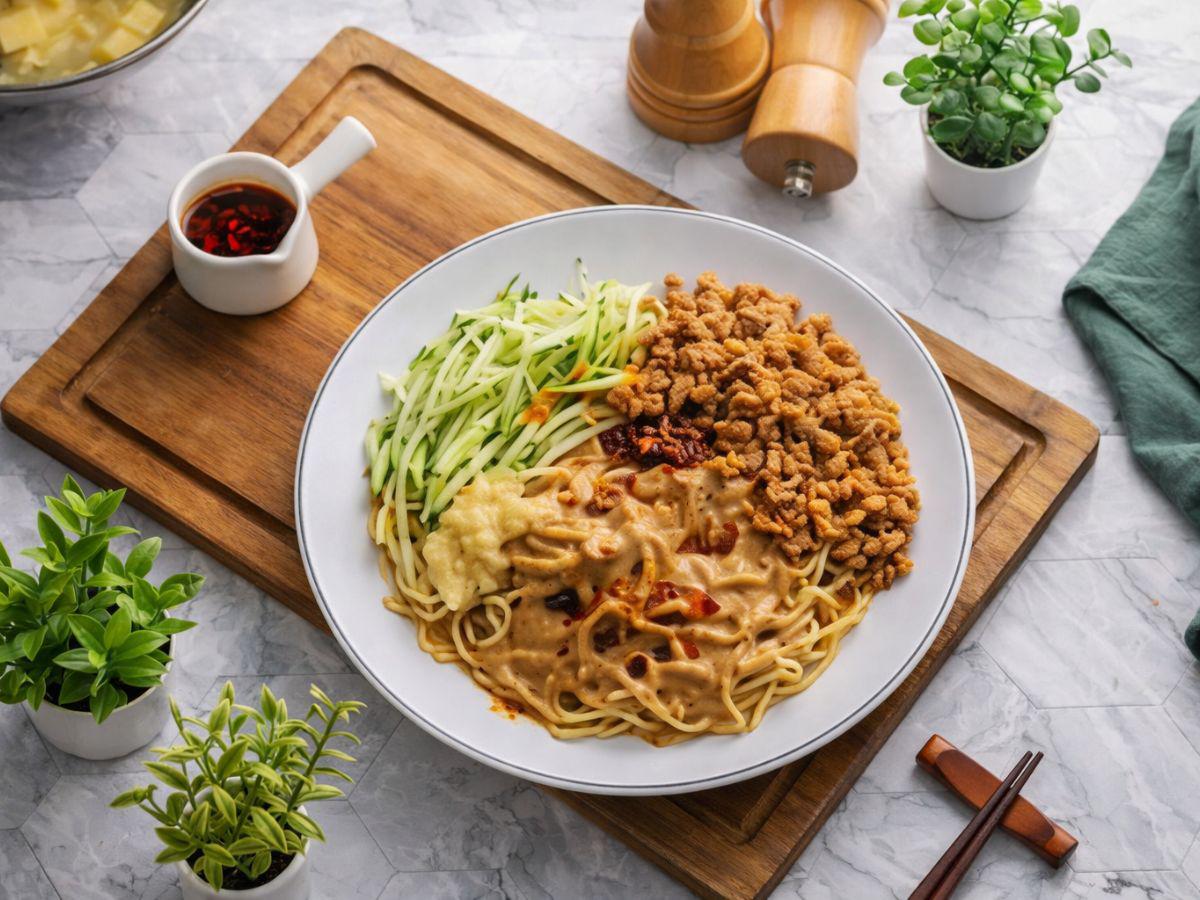 桃園區人氣涼麵 每日手工打製芝麻、蔬菜堅果醬 外食養生族最愛