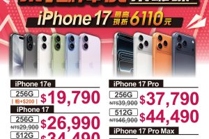 果粉快衝！iPhone 17 迎破盤降價 洋蔥網通現折逾6000元挑戰全台最低價