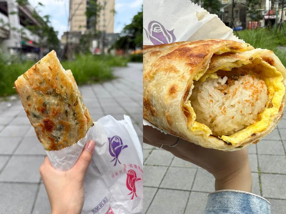 台北早餐推薦|吃完馬上暈碳!台北最強巨無霸飯糰,上順興香Q飯糰重新開幕,蔥油餅包飯糰太狂