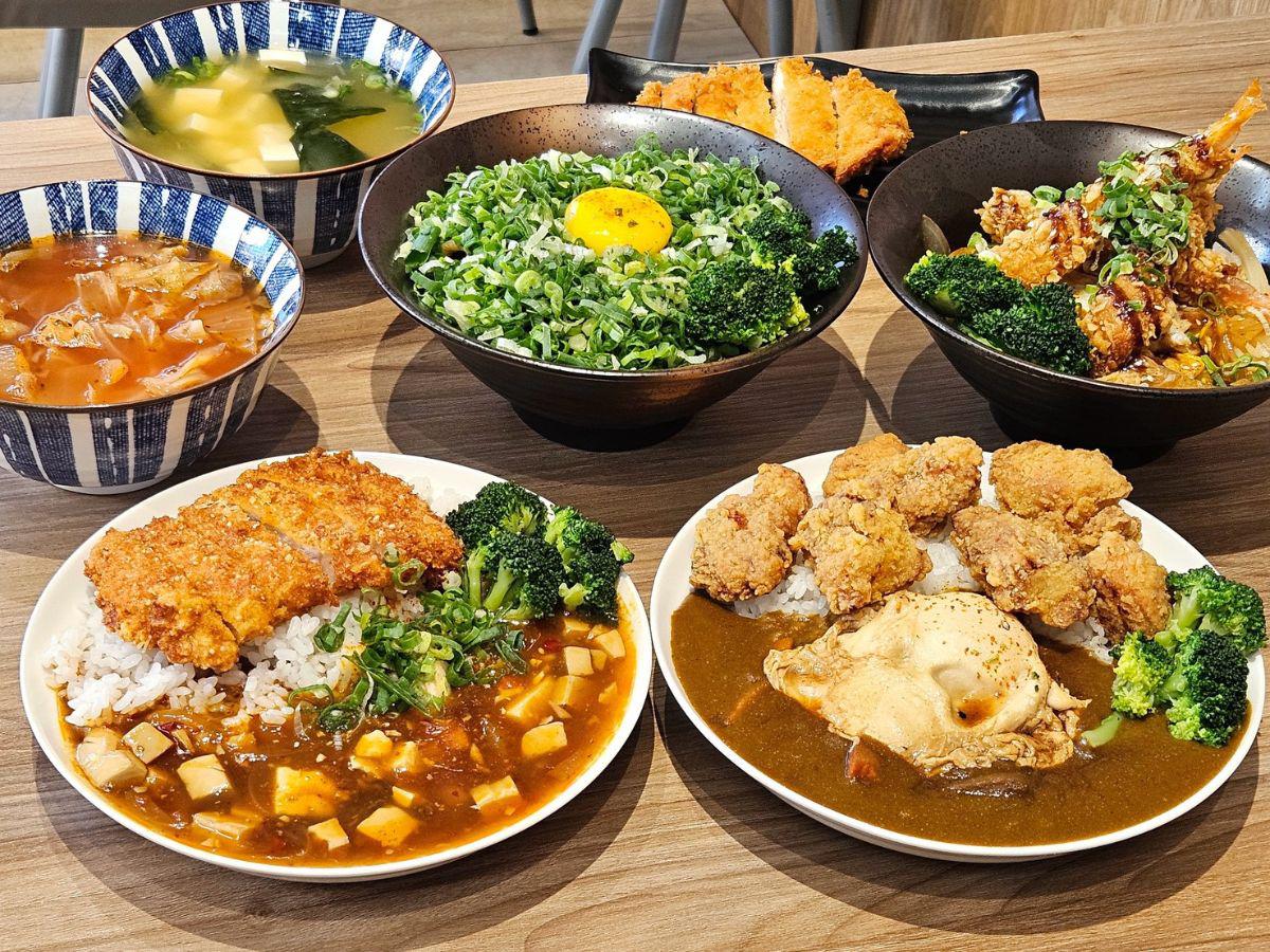 台中沙鹿平價日式餐廳,主打丼飯、咖哩飯與麻婆飯,提供百元出頭的日常用餐選擇 (圖/Medick Marketing Ltd.提供)