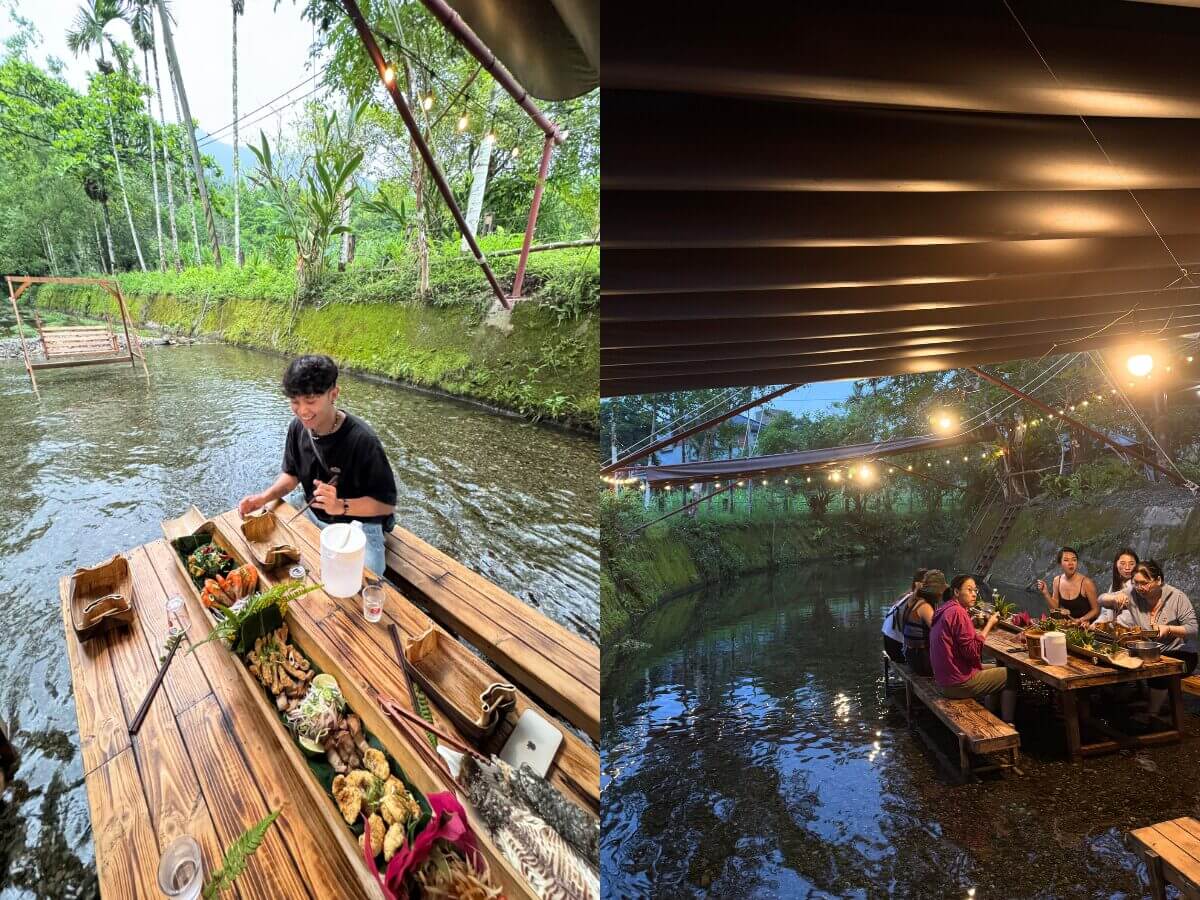 花蓮景點 夏天避暑新玩法 全台最狂流水席就在這 馬太鞍河上餐桌體驗、濕地生態導覽
