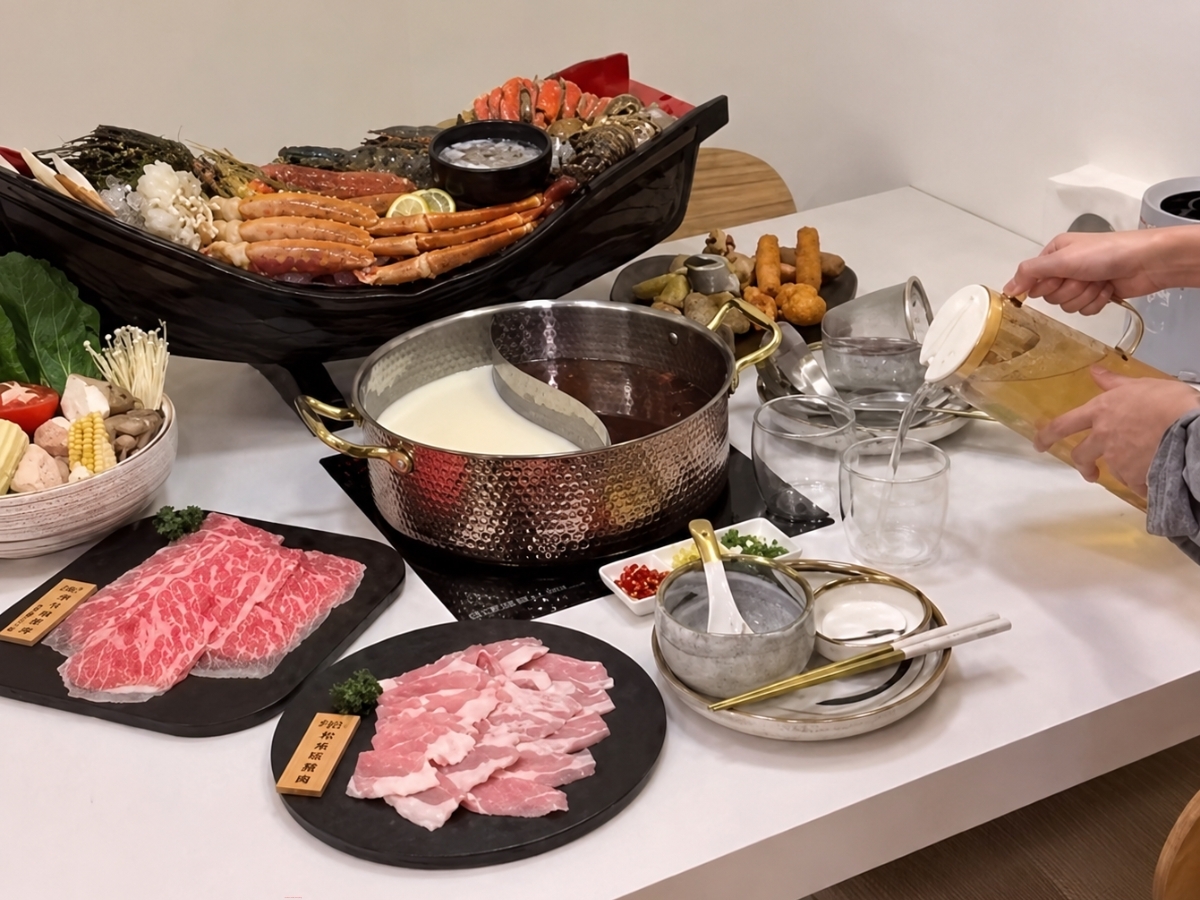 麻辣湯是許多顧客至店內用餐時的指定鍋底,為宜蘭鴛鴦火鍋的推薦選擇(圖/Medick Marketing Ltd.提供)