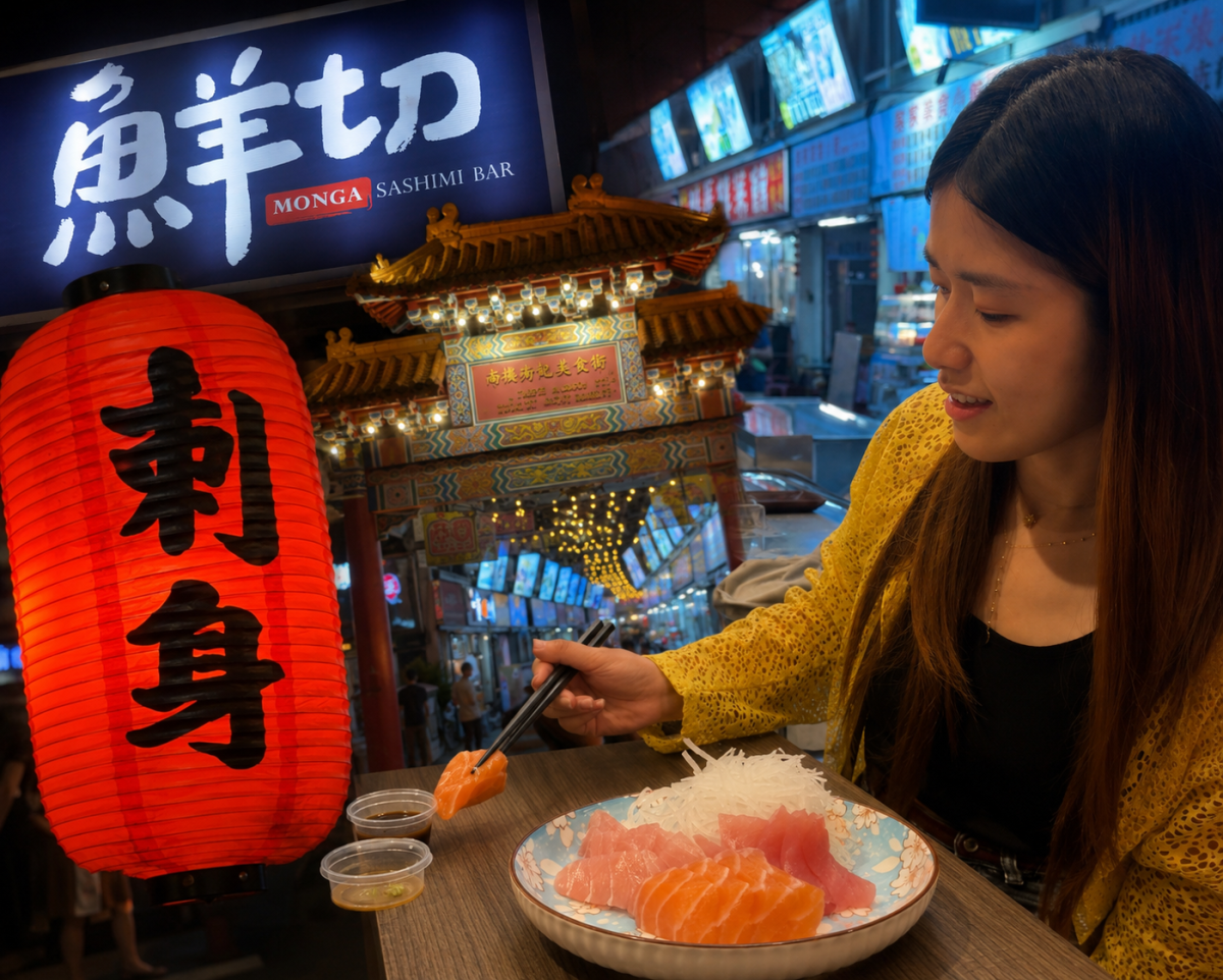 Nicole帶路華西街夜市尋味。圖：臺北市市場處.png