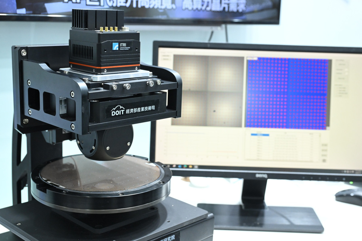 工研院開發出「半導體晶圓3D形貌檢測技術」,打造國內首台陣列式干涉掃描模組,檢測效率提升至傳統設備的4倍,量測精度可達10nm,使先進封裝檢測更快、更準,協助國內業者開發自主先進封裝檢測設備,並應用於CoPoS等製程驗證。