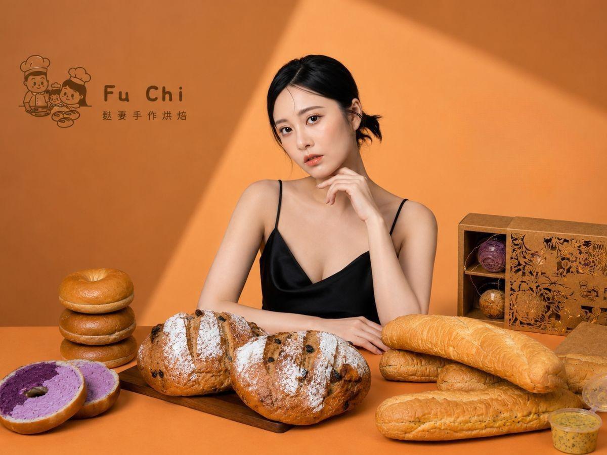 演員金妍恩投入團購手作麵包品牌經營,結合減糖配方與節慶禮盒,展現演藝之外的新角色(圖片來源:業者提供,經 Canva AI 輔助局部修改)