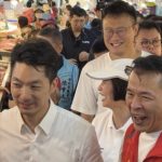 合體蔣萬安視察北投市場 林揚庭喊話：嚴格把關工程 爭取士北建設